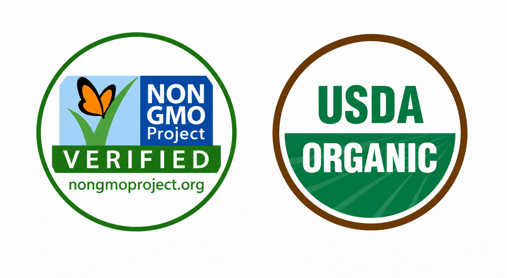 USDA Organic y Non-GMO Project Verified