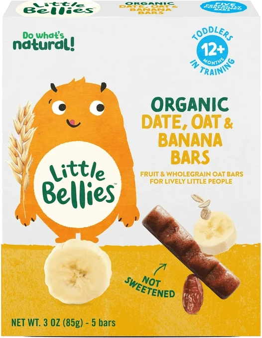 Little Bellies Date, Oat & Banana Bars