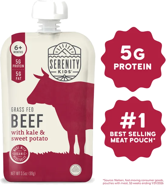 Serenity Kids Grass Fed Beef with Kale & Sweet Potato